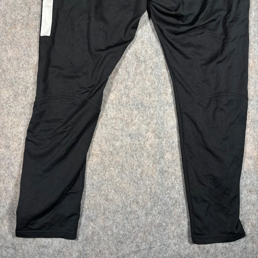 Nike Academy Dri-FIT Mens XXL Soccer Football Training Pants  Black White Stripe